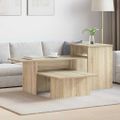 vidaXL Konzolový stôl Sonoma dub 91,5 x 35 x 38,5 cm Kompozitné drevo