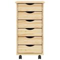 vidaXL Mobilný úložný kabinet s priehradkami MOSS 34 x 39 x 65,5 cm