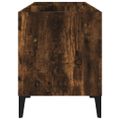 vidaXL Skrinka na platne dymový dub 74,5x38x48 cm kompozitné drevo