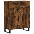 vidaXL Vysoká skrinka dymový dub 69,5x34x180 cm spracované drevo