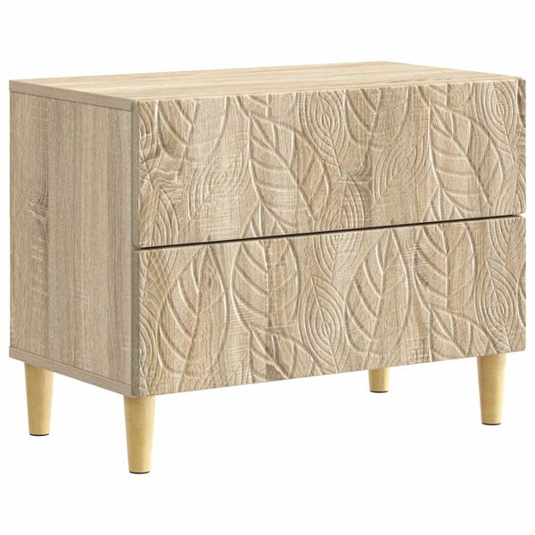vidaXL Nočný stolík Dub sonoma 62 x 34,5 x 48 cm Kompozitné drevo