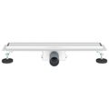vidaXL 2 v 1 sprchový odtok Strieborná 60 cm Nerezová oceľ 304