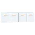 vidaXL Nástenné skrinky 2 ks biele 60x36,5x35 cm spracované drevo