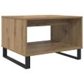vidaXL Konferenčný stolík dub artisan 60 x 50 x 40 cm Kompozitné drevo