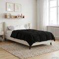 vidaXL Prikrývka na celý rok 140 x 220 cm 4 ročné obdobia Čierna