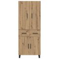 vidaXL Highboard 2 ks Remeselný dub 69,5 x 34 x 180 cm