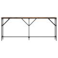 vidaXL Konzolový stolík dymový dub 180x23x75 cm kompozitné drevo
