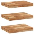 vidaXL Plávajúce police 3 ks 60x30x4 cm olejom sfarbené masívne drevo akácia