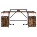 vidaXL Stôl Dymová dub Kompozitné drevo 182 x 101 x 87,5 cm