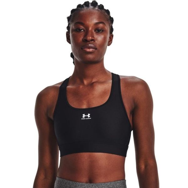 Podprsenka HG Armour Mid Padless Black - Under Armour, veľkosť XL, veľkosť oblečenia XL