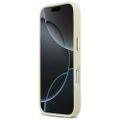 Puzdro Karl Lagerfeld z PU kože s logom Karl script a kovovými tlačidlami fotoaparátu pre iPhone 17 Pro béžová