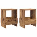 vidaXL Regál na časopisy 2 ks Staré drevo 35 x 30 x 45 cm