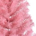 vidaXL Umelý predsvietený vianočný stromček Ružová 150 cm PVC