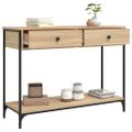 vidaXL Konzolový stolík dub sonoma 100x34,5x75 cm kompozitné drevo