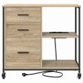 vidaXL Kabinet s nabíjacou stanicou 76 x 41 x 72 cm Kompozitné drevo