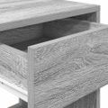vidaXL Nočné skrinky so zásuvkou 2 ks sivé sonoma 35x34x66,5 cm