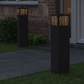 vidaXL Solárne LED svetlo na chodník 2 ks Teplá biela 18 x 18 x 80 cm