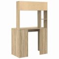 vidaXL Stôl Sonoma dub 91 x 50 x 149 cm Kompozitné drevo