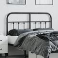 vidaXL Kovové náhradné čelo postele čierne 120 cm