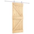 vidaXL Posuvné dvere Prírodná a biela 85 x 210 cm
