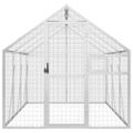 vidaXL Voliéra strieborná 1,79x3x1,85 m hliník
