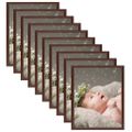 vidaXL Fotorámiky na stôl, koláž 10 ks, tmavočervené 20x25 cm