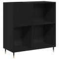 vidaXL Skrinka na gramofónové platne Čierny dub 85 x 38 x 89 cm