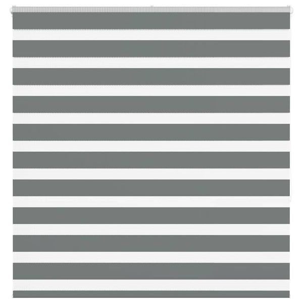 vidaXL Zebra roleta tmavošedá 140x150 cm šírka látky 135,9cm polyester