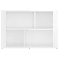 vidaXL Komoda vysoký lesk biela 80x30x54 cm spracované drevo