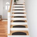 vidaXL Samolepiace schodové rohože 15 ks 65 x 21 x 4 cm Non-Slip