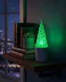 HD-134 LED sviečka zelený stromček - blikajúci plameň HOME DECOR