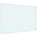 vidaXL Kuchynský obklad 2 ks Biela 90 x 60 cm tvrdené sklo