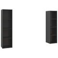 vidaXL TV skrinky 2 ks lesklé čierne 142,5x35x36,5 cm drevotrieska