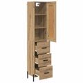 vidaXL Highboard Remeselný dub 34,5 x 34 x 180 cm Kompozitné drevo