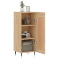 vidaXL Komoda dub sonoma 34,5x34x90 cm spracované drevo