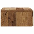 vidaXL Nástenný bočný stôl 59 x 34,5 x 17 cm Kompozitné drevo