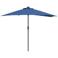 vidaXL Záhradný slnečník 294 x 150 x 224 cm Polyester a oceľ Azurblue