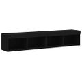 vidaXL TV skrinky s LED svetlami 2 ks čierne 80x30x30 cm