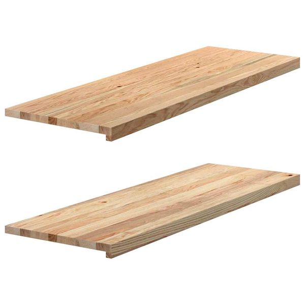 vidaXL Okenný parapet 2 ks 120x40x2 cm neošetrený dubový masív