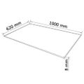 vidaXL Stolová doska z tvrdeného skla, obdĺžniková, 1000x620 mm