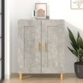 vidaXL Komoda betónovo sivá 69,5x34x90 cm spracované drevo