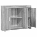 vidaXL Servírovacia skriňa Sivý Sonoma 98,5 x 33 x 80 cm