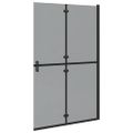vidaXL Rám pre sprchu bez dverí Čierna 120 x 6,5 x 190 cm