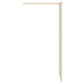 vidaXL Stena walk-in sprchy Zlatá 80 x 195 cm tvrdené sklo