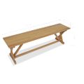 vidaXL Lavička 150x35x45 cm masívny teak