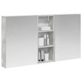 vidaXL Set kabinetov do kúpeľne 3 ks 130 x 14,5 x 70 cm