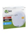 Q-110P LED panel 6W 660lm 4000K biely - kruhový pripevnený Qtec