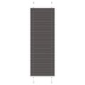 vidaXL plisovaná roleta čierna 45x100 cm Šírka látky 44,4 cm