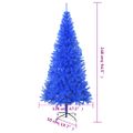 vidaXL Umelý vianočný stromček so stojanom, modrý 240 cm, PVC