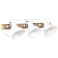vidaXL Industriálna nástenná lampa biela 65x25 cm E27